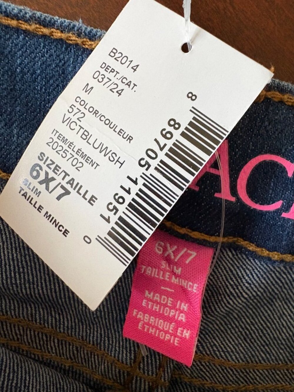 Girls NWT Skinny Jeans Jeggings Multi-Wash Denim Bundle of 3 Size 7 - Picture 8 of 13